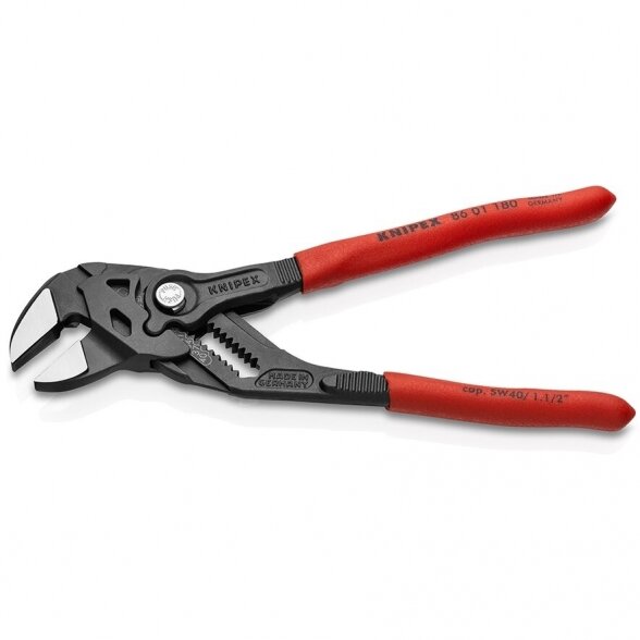 Santechninės replės - raktas KNIPEX su fiksavimu 180mm 1