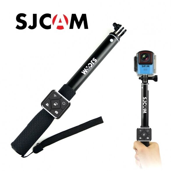 SJCAM asmenlazdė (selfie stick) su kameros valdymu