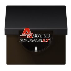 Socket with grounding JUNG LS AL1520KLD (black color)