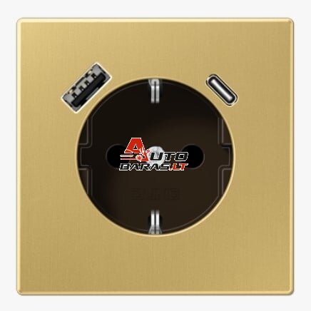 Socket with USB A + USB C JUNG ME1520-15CAC (brass)