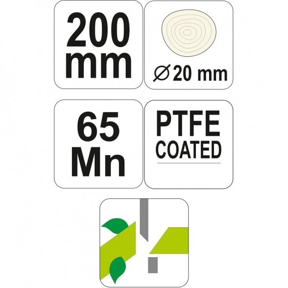 Sodo žirklės - sekatorius 200mm PTFE 2