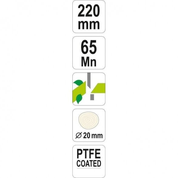 Sodo žirklės - sekatorius 205mm PTFE 2