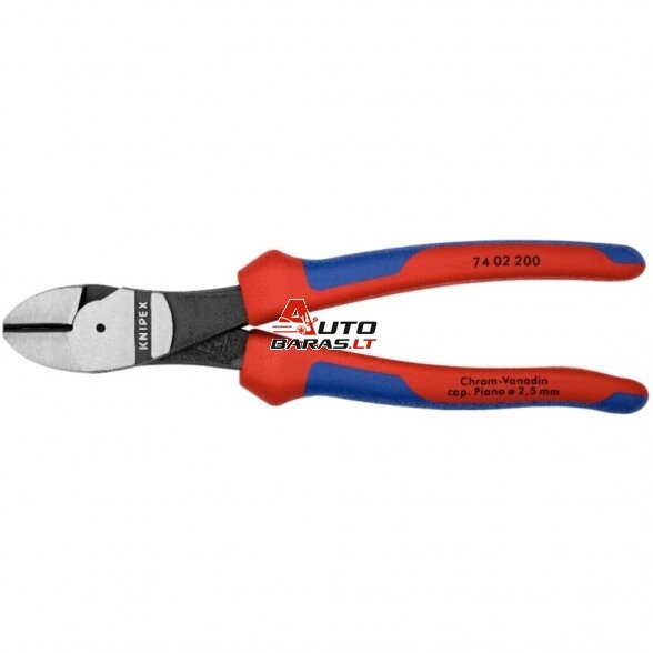 Šoninio kirpimo jėgos replės (ergo. rankena) 200mm KNIPEX 1