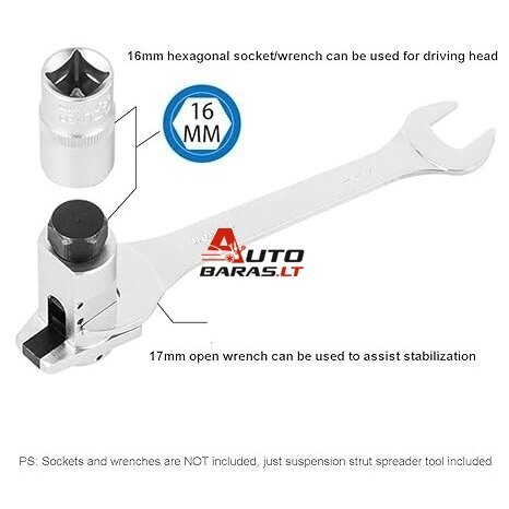 Specialus įrankis amortizatorių išėmimui / statramščio išplėtimui 2
