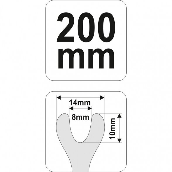 YATO Svirtis apdailos detalėms nuimti 200mm 2