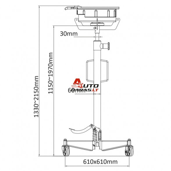 Tepalo surinkimo indas (plast.) 10l transmisijos domkratui 2