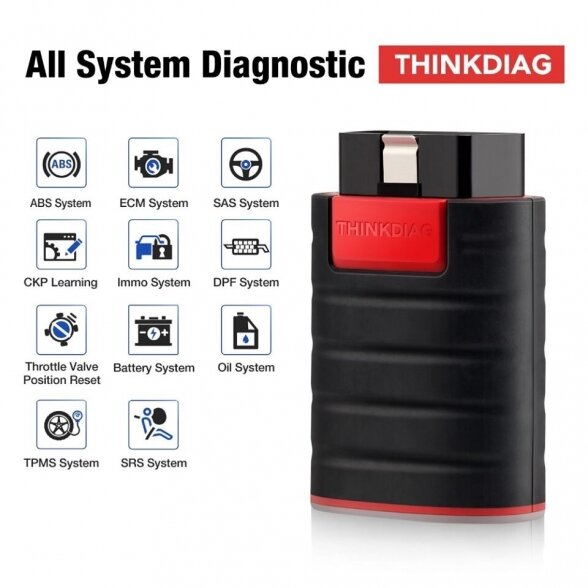 THINKDIAG PRO OBD2 Diagnostikos įranga + 12mėn nemokama licenzija 1