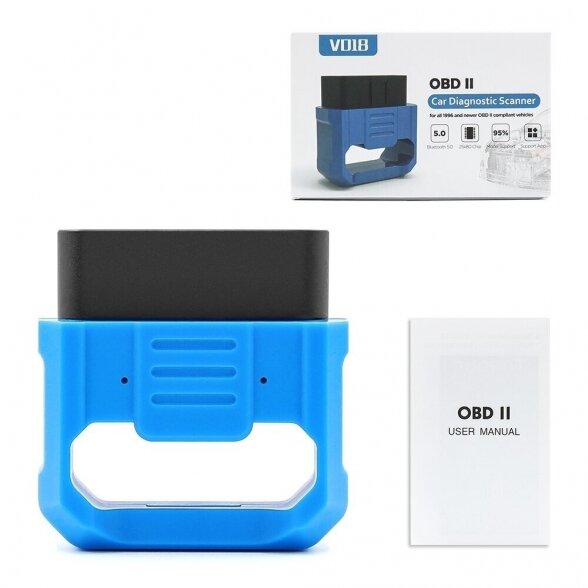 UNIVERSALI DIAGNOSTIKOS ĮRANGA AUTOMOBILIUI OBD2 BLUETOOTH 3