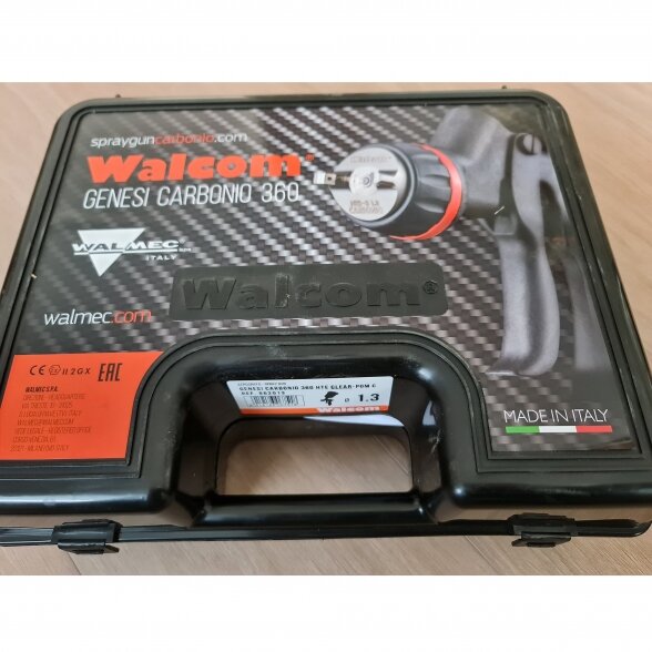 WALCOM 1.3mm GENESI CARBONIO HTE Clear Coat pulverizatorius 3