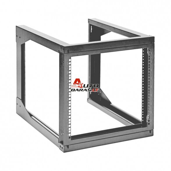 Wall mounted commutation frame 19'' adj. depth 12U 524x654x(461-664)mm