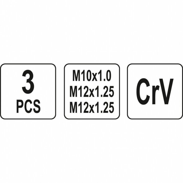 YATO PLĖSTUVŲ RINKINYS 3VNT. PAKAITINIMO ŽVAKIŲ LIZDAMS 1